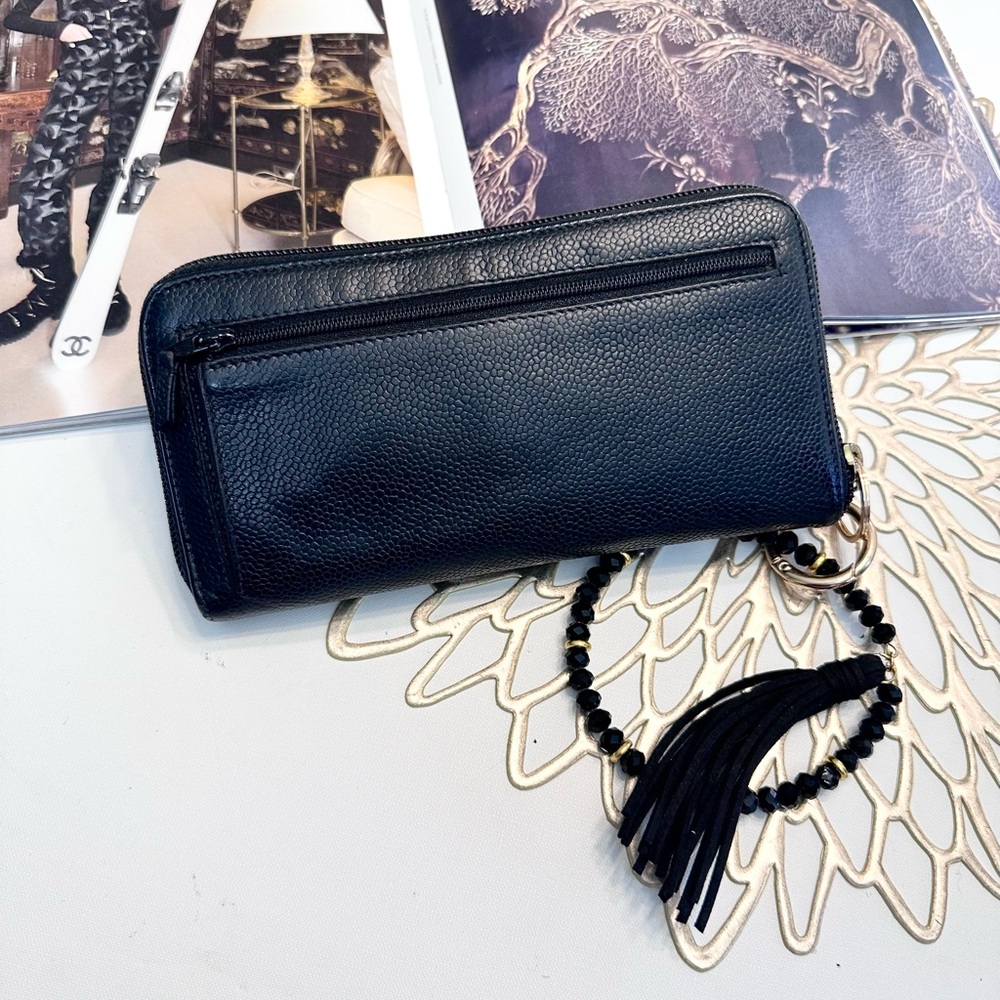 CHANEL Long Zip Wallet Caviar - Picture 7 of 10